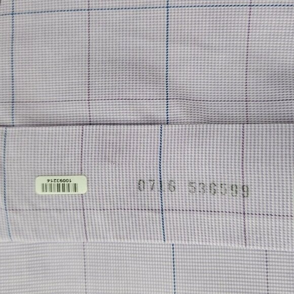 Brooks Brothers Regent Shirt Size 15 1/2 - 4/5 Lilac Windowpane Non-Iron EUC - Picture 5 of 16